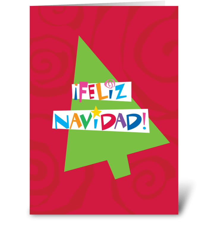 Merry Christmas (Spanish) greeting card