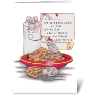 Merry Christmouse! greeting card