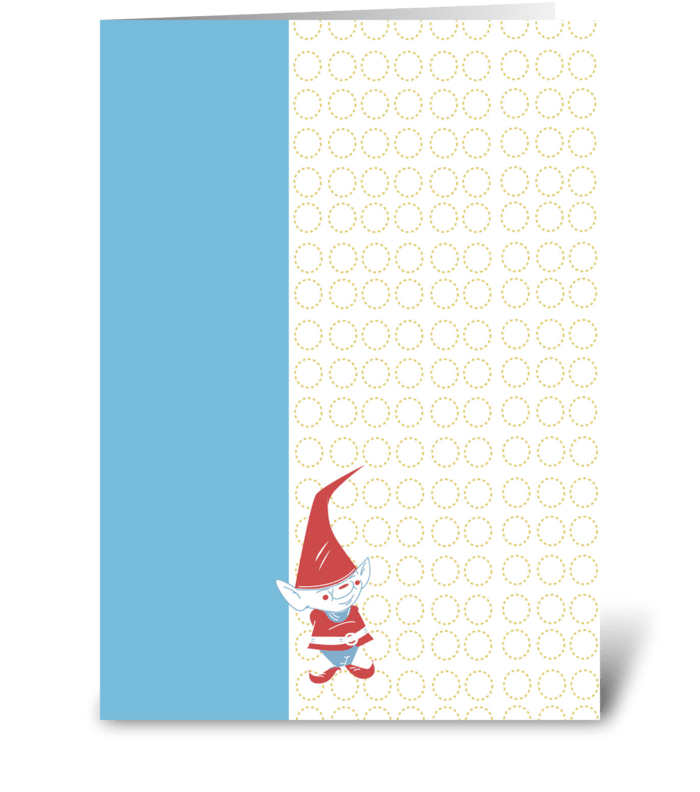 Gnome Junior greeting card