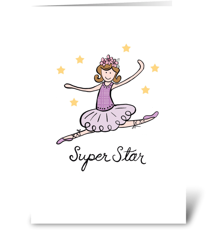 Super Star greeting card