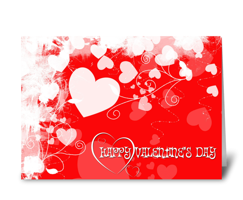 Valentine Hearts  greeting card
