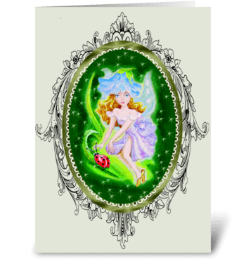 Fairies in the Garden greeting card