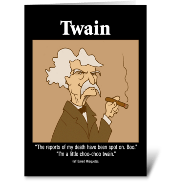 Mark Twain greeting card
