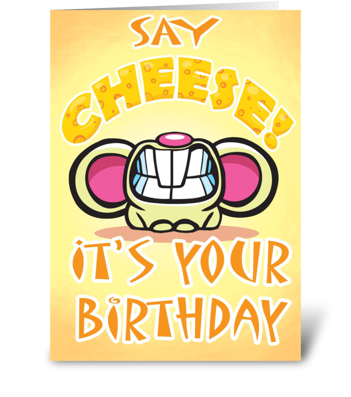 CHEESIE Birthday card greeting card