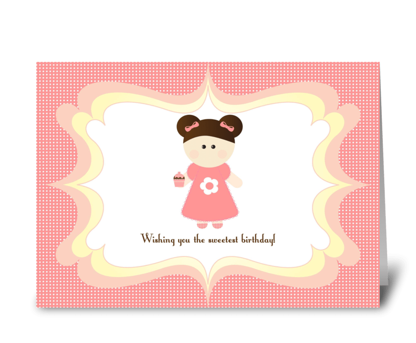 Sweetest Birthday greeting card