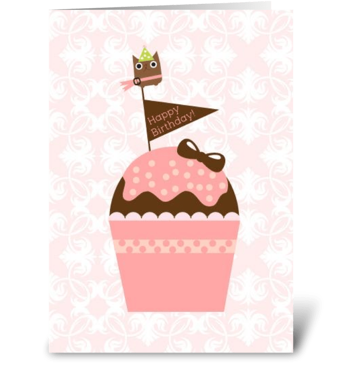 Happy Birthday Owl greeting card