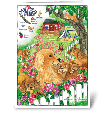 Can You Find? puzzle Card greeting card