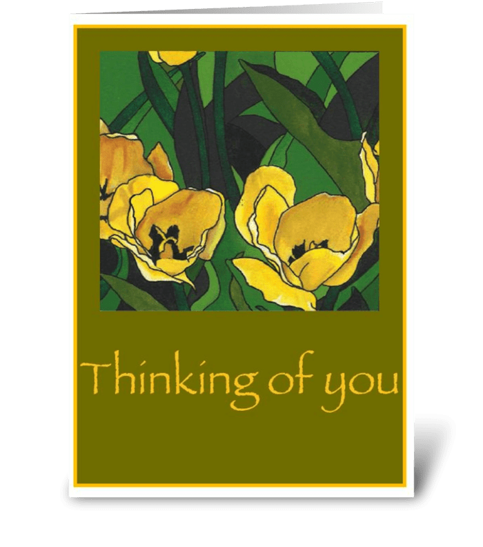 Primavera greeting card