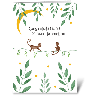 Congrats on Promotion greeting card