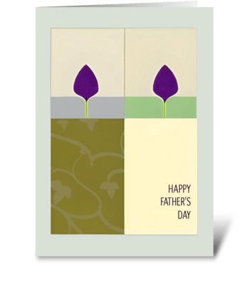 Celebrate You Botanical Father's Day greeting card