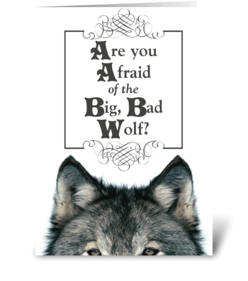 Big Bad Wolf greeting card