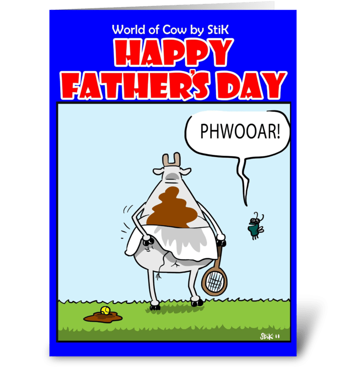 Tennis Father's Day card greeting card