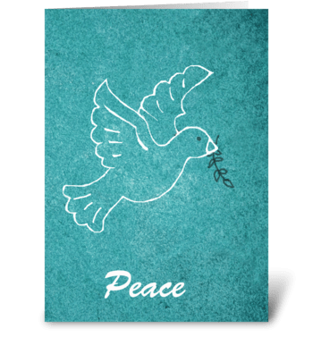 Peace greeting card