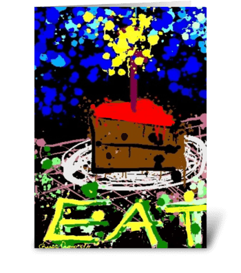 Eat greeting card