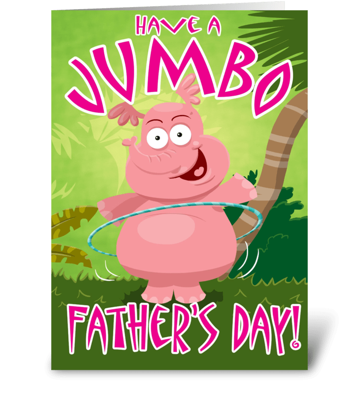 Jumbo Father's Day greeting card