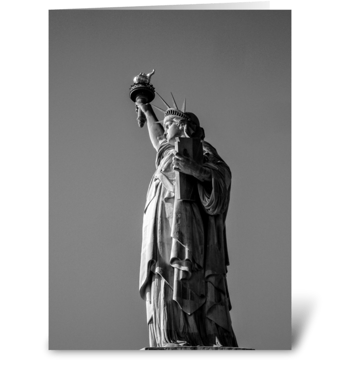 Statue of Liberty Profile greeting card