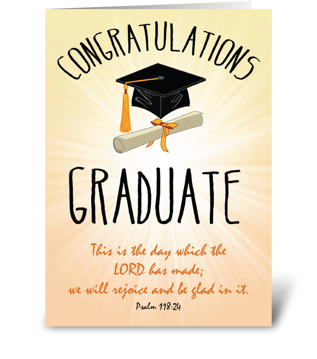 Greeting Card Congratulations 'graduate' Graduation 