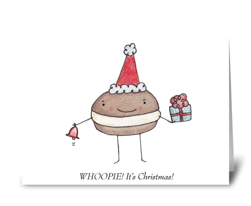 Whoopie Pie Christmas greeting card