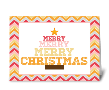Merry Christmas greeting card