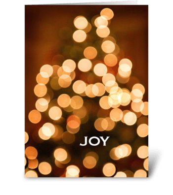 Joy greeting card
