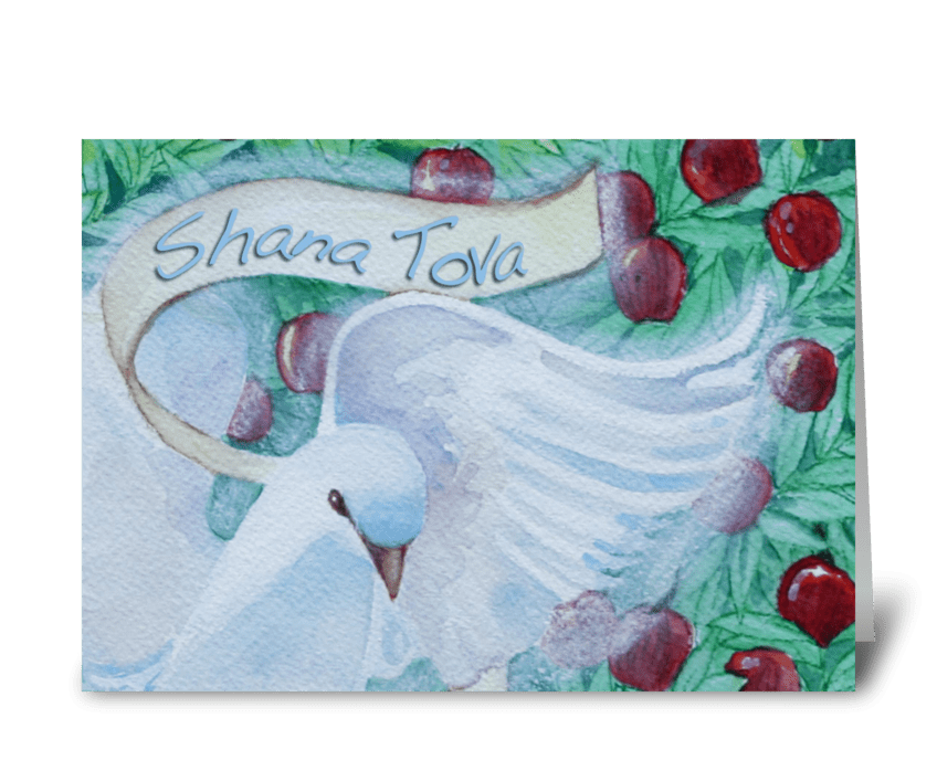 Shana Tova Dove Note Card greeting card