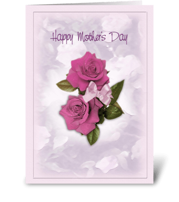 Elegant Roses, Mother's Day greeting greeting card