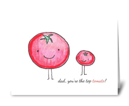 Top Tomato greeting card