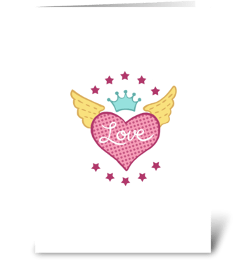 Winged Heart greeting card