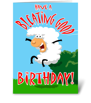 Have a Bleating good Birthday! greeting card