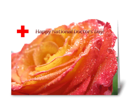 Happy National Doctors' Day! greeting card