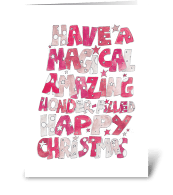 Have A Magical Christmas greeting card