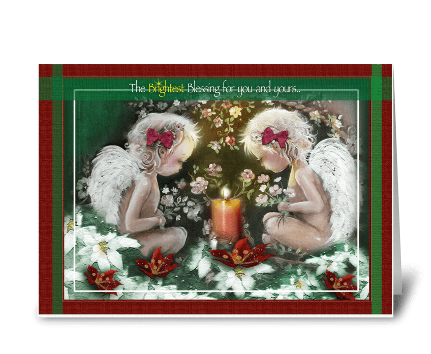 Christmas Angels greeting card