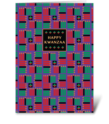 Happy Kwanzaa greeting card
