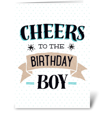 Birthday Boy greeting card
