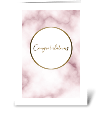 Marble Congratulations greeting card