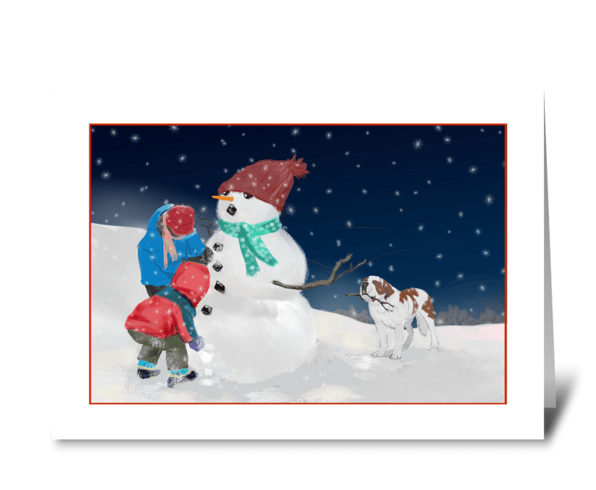 Christmastime Wishes greeting card