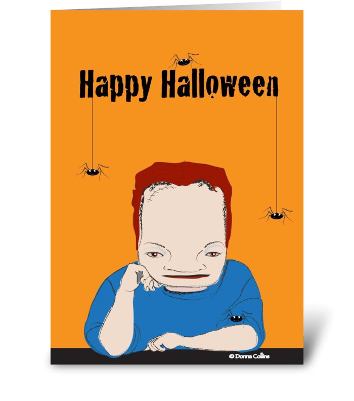 Happy Halloween greeting card