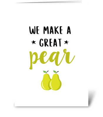 A great pear greeting card