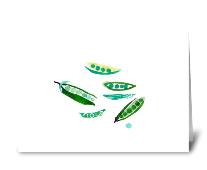 Peas in a Pod greeting card