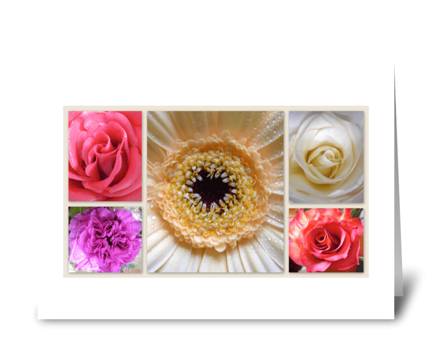 Flowers are gifts of prosperity greeting card