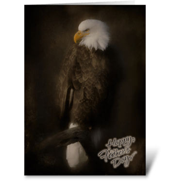 Portrait of an Eagle greeting card