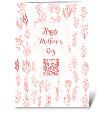 Happy Mothers Day Flowers Greeting Card  greeting card