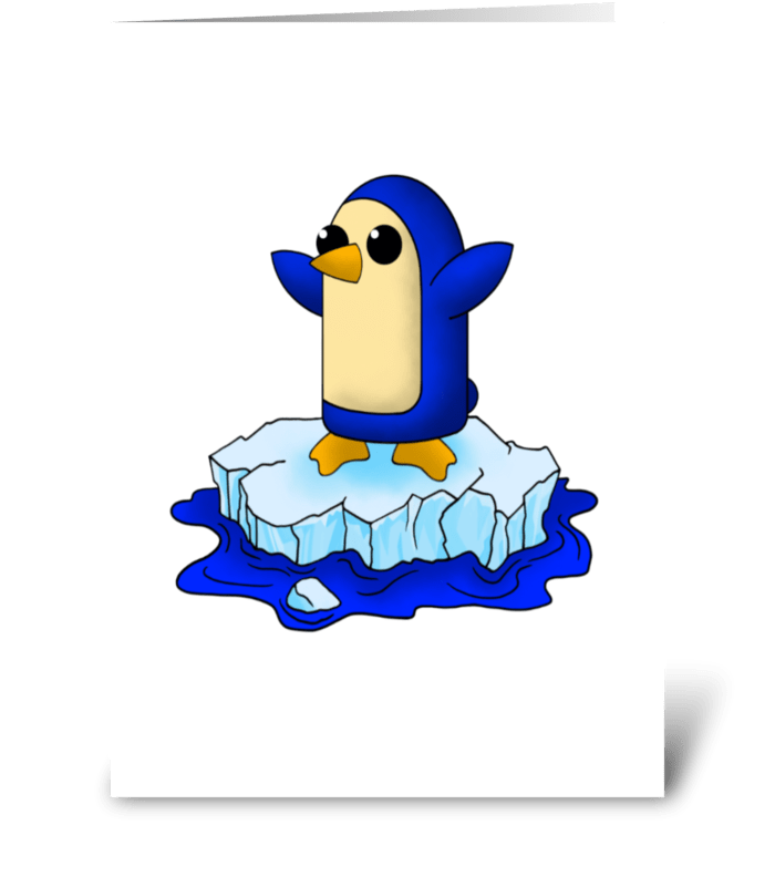 Cute Baby Penguin greeting card