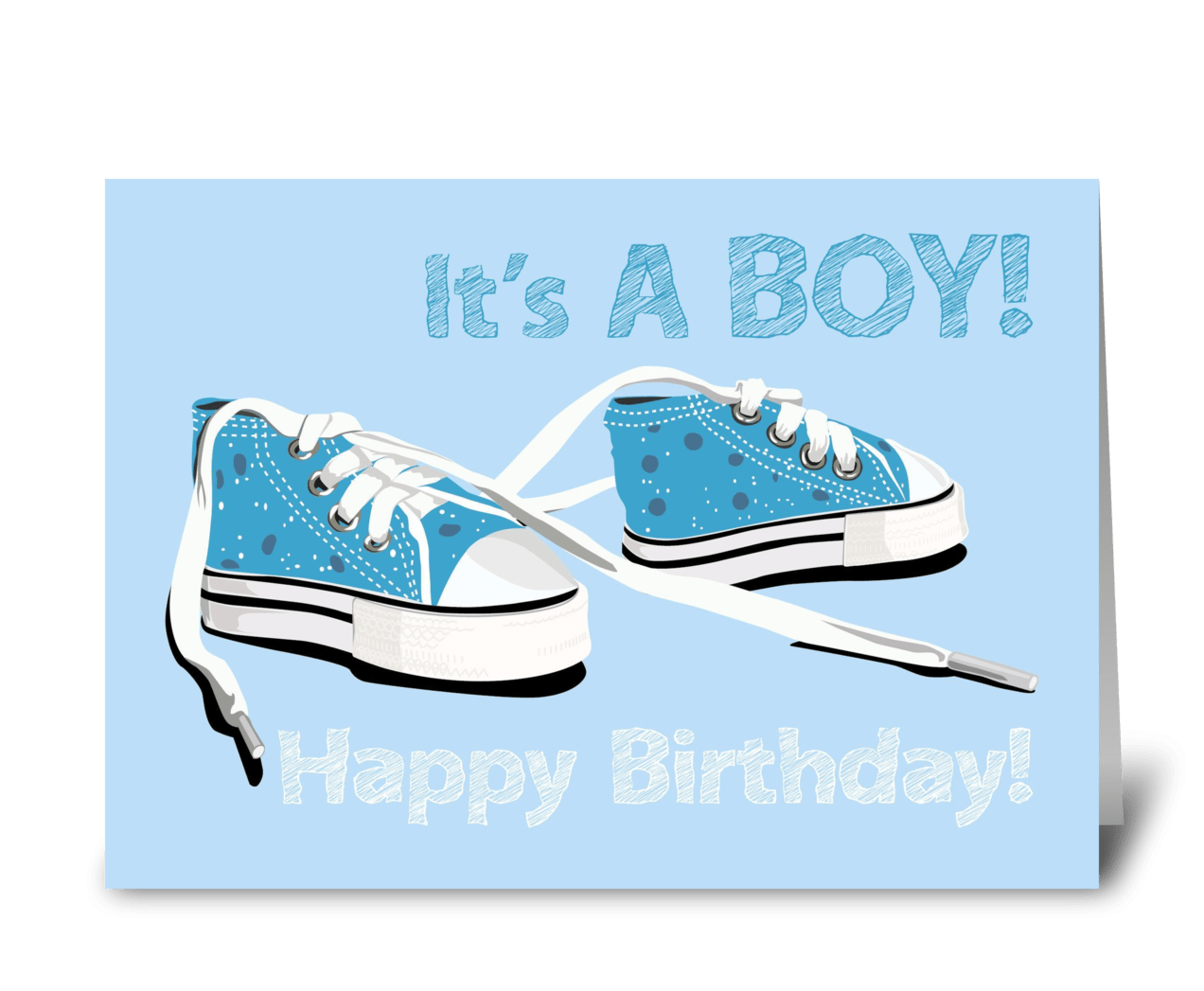 Happy Birthday Card for A Boy 7 x 5 Inches