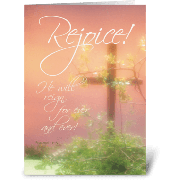 Easter Rejoice Risen Lord greeting card