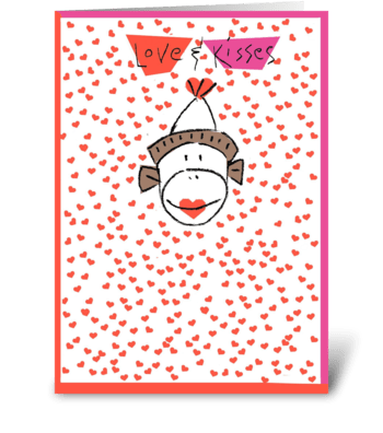 Love & Kisses greeting card