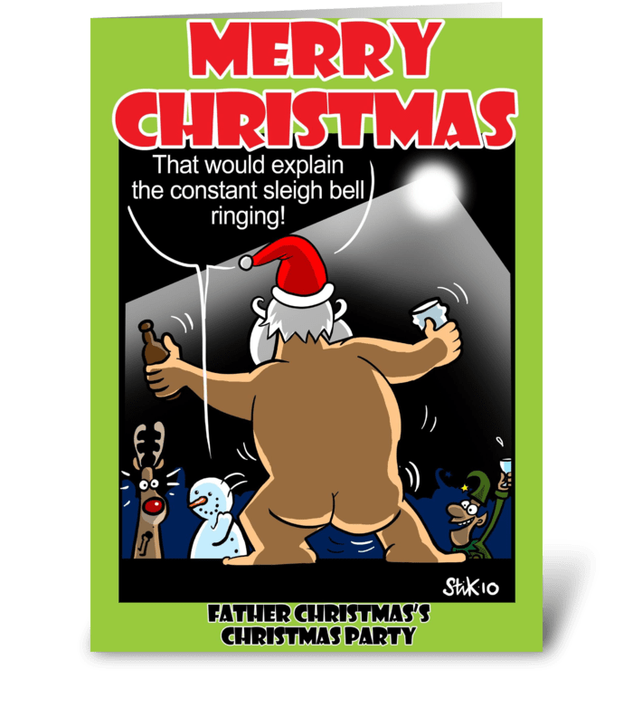 Santa's Christmas Party greeting card