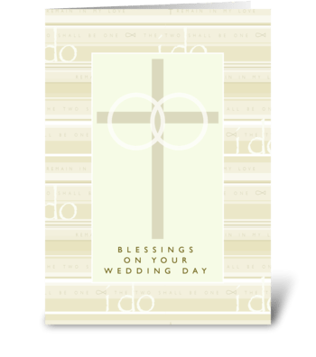Blessings On Your Wedding Day greeting card