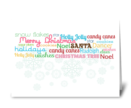 Christmas Greetings greeting card