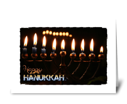 happy hanukkah greeting card